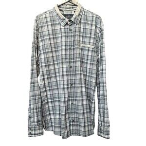 Buffalo David Bitton Men's Button Up Plaid Shirt Size XL Slim Fit #H1309